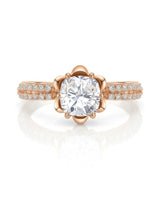 LAURE • Cushion Moissanite Yellow Ring