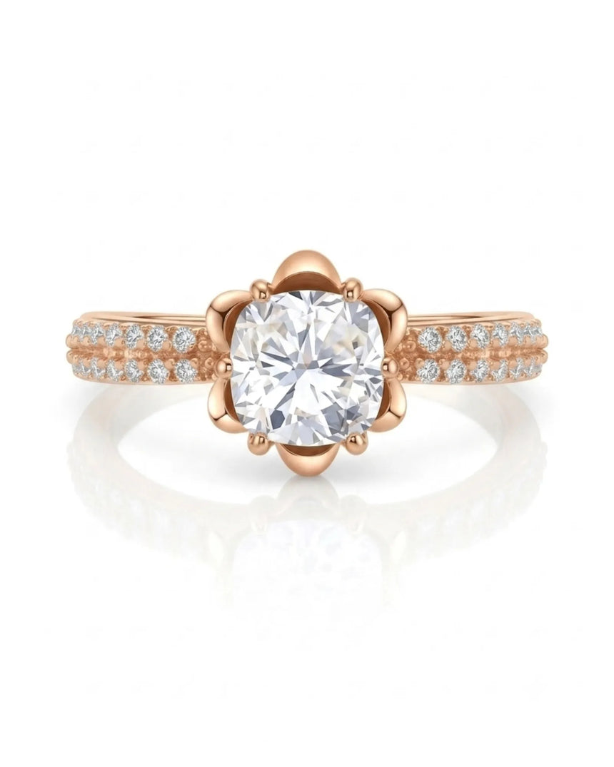 LAURE • Cushion Moissanite Yellow Ring