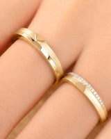 The Sweet Embrace Duo Wedding Ring Set