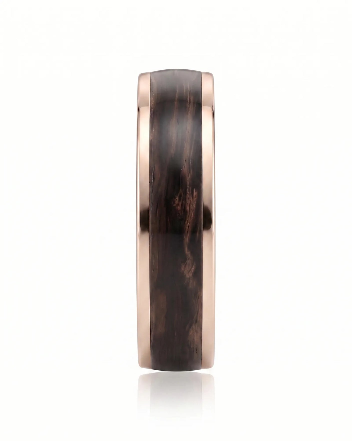 Enamel Ring with Wood Inspired Design