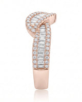 Baguette Eternity Band with Diamonds in White Gold