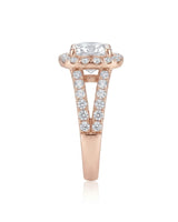 Erica • 2-carat Cushion Moissanite Ring in White Gold