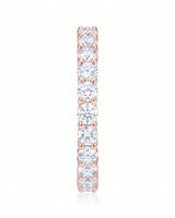 Round Diamond Half Eternity Band in White Gold
