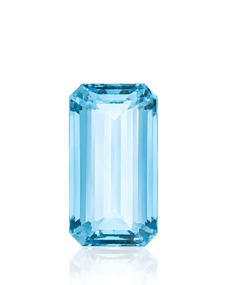 15.77ct Natural Santa Maria Aquamarine octagonal front view | SARATTI