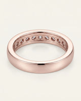 Channel Set Wedding Band in White Gold