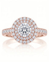 Keira – Gleaming Promise Natural Round Diamond Double Halo Ring