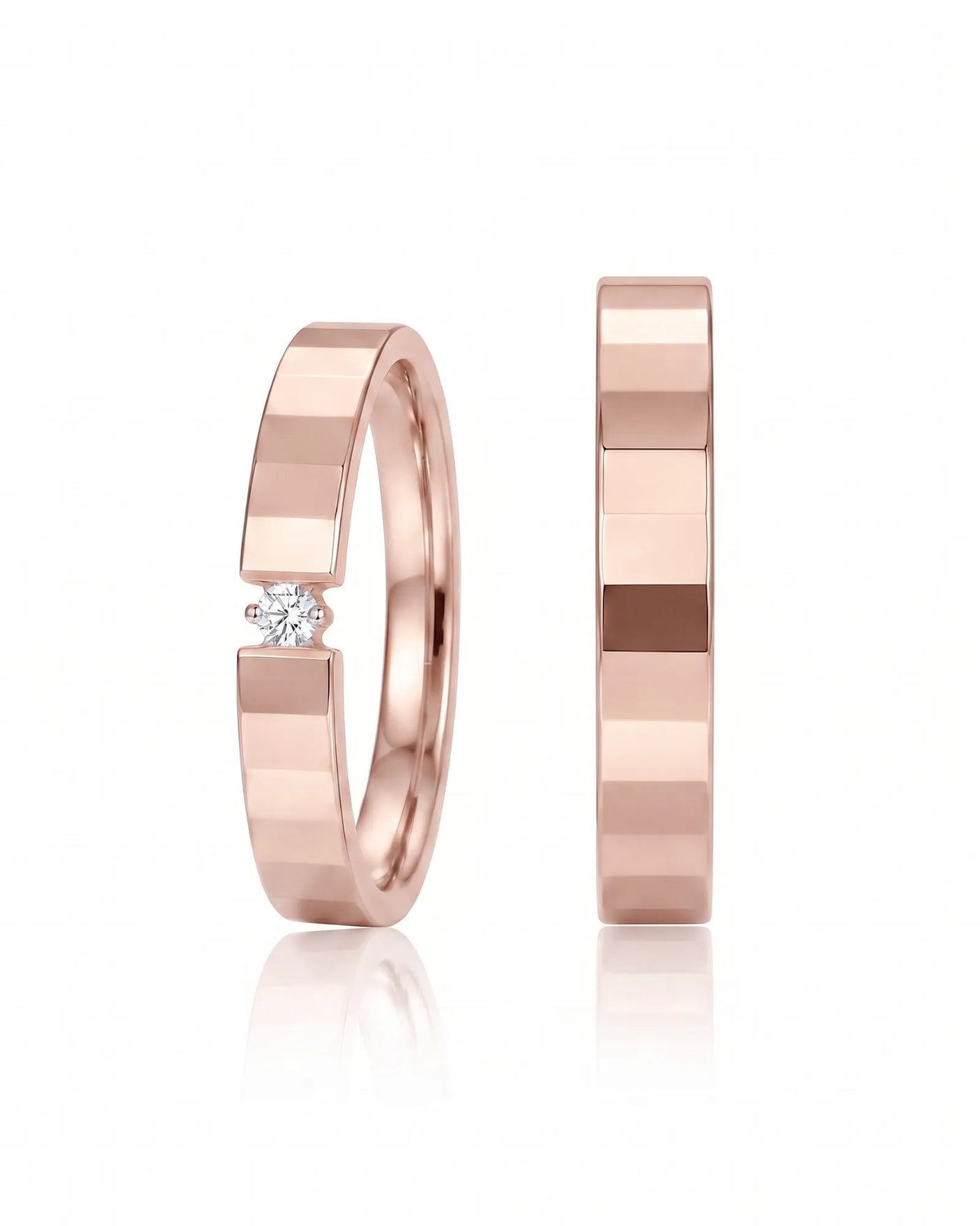 Diamond Nexus Wedding Rings for Him & Her