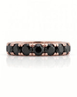 Black Natural Diamond Eternity Band