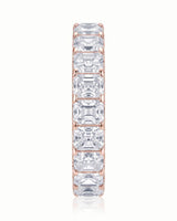 Radiant Cut Diamond Eternity Platinum Band