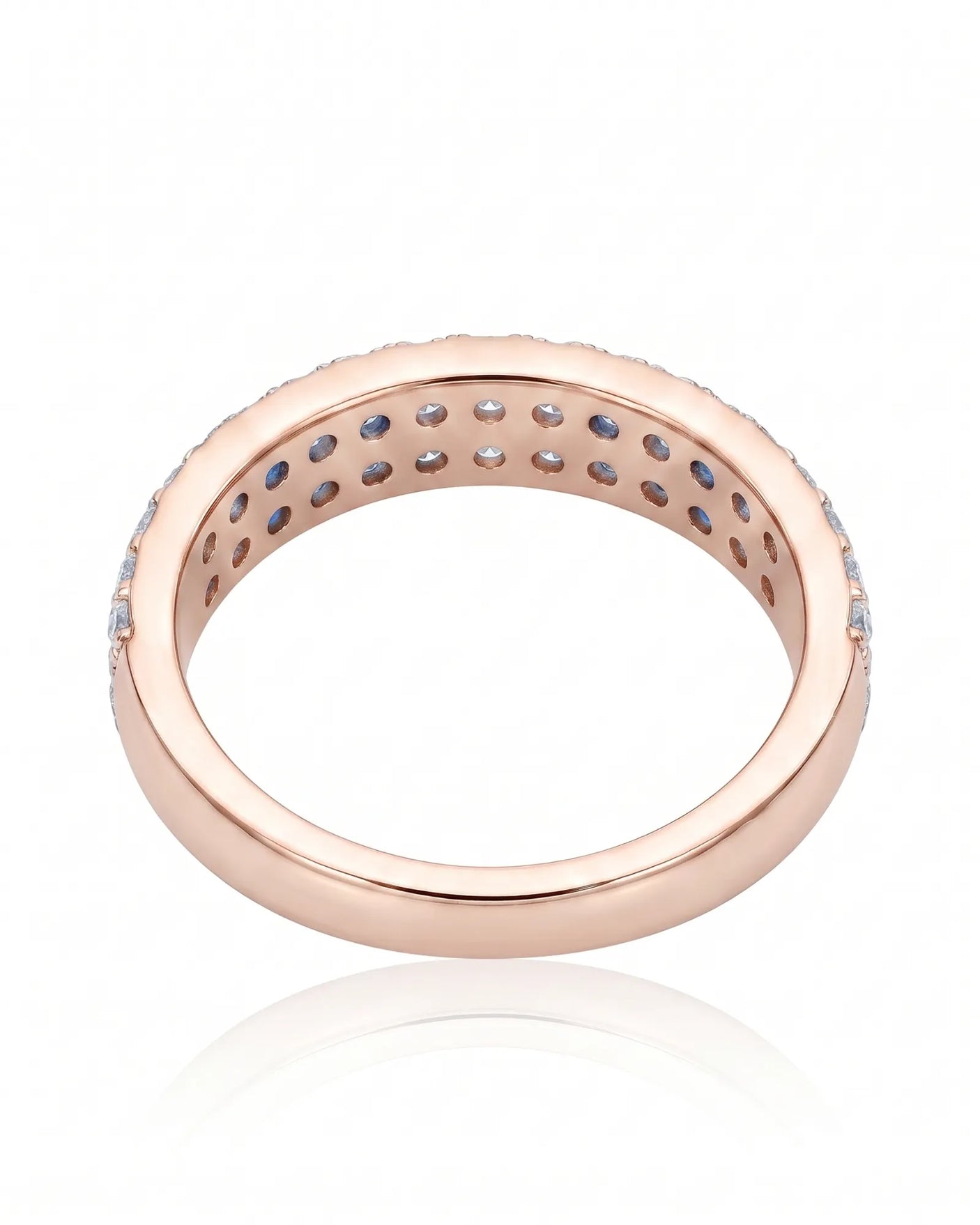Diamond Infinity Band in Yellow Gold