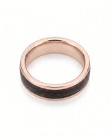 Enamel Ring with Wood Inspired Design