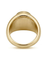 Verdant Axis Emerald Signet Ring