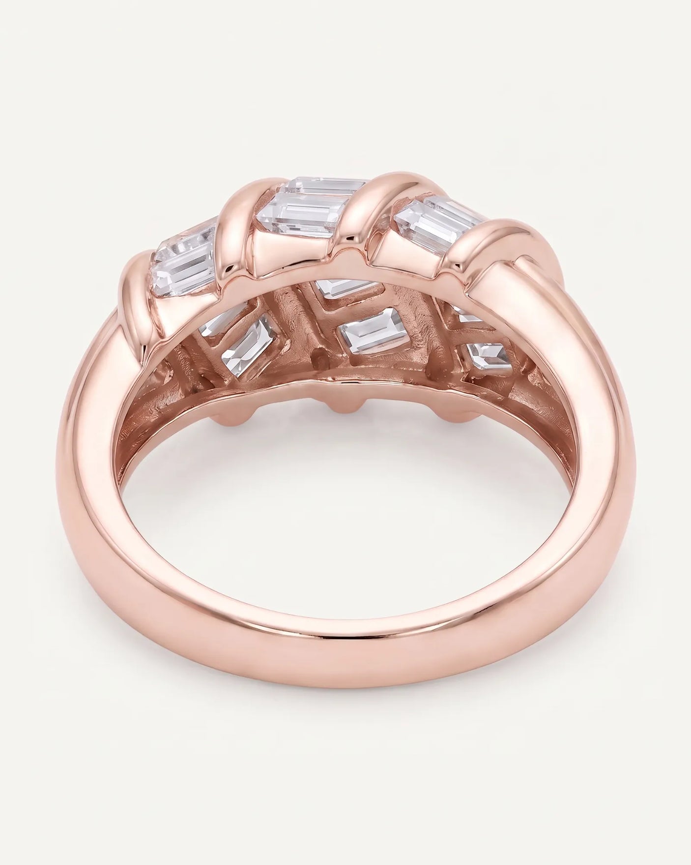 Baguette Eternity Band in Yellow Gold