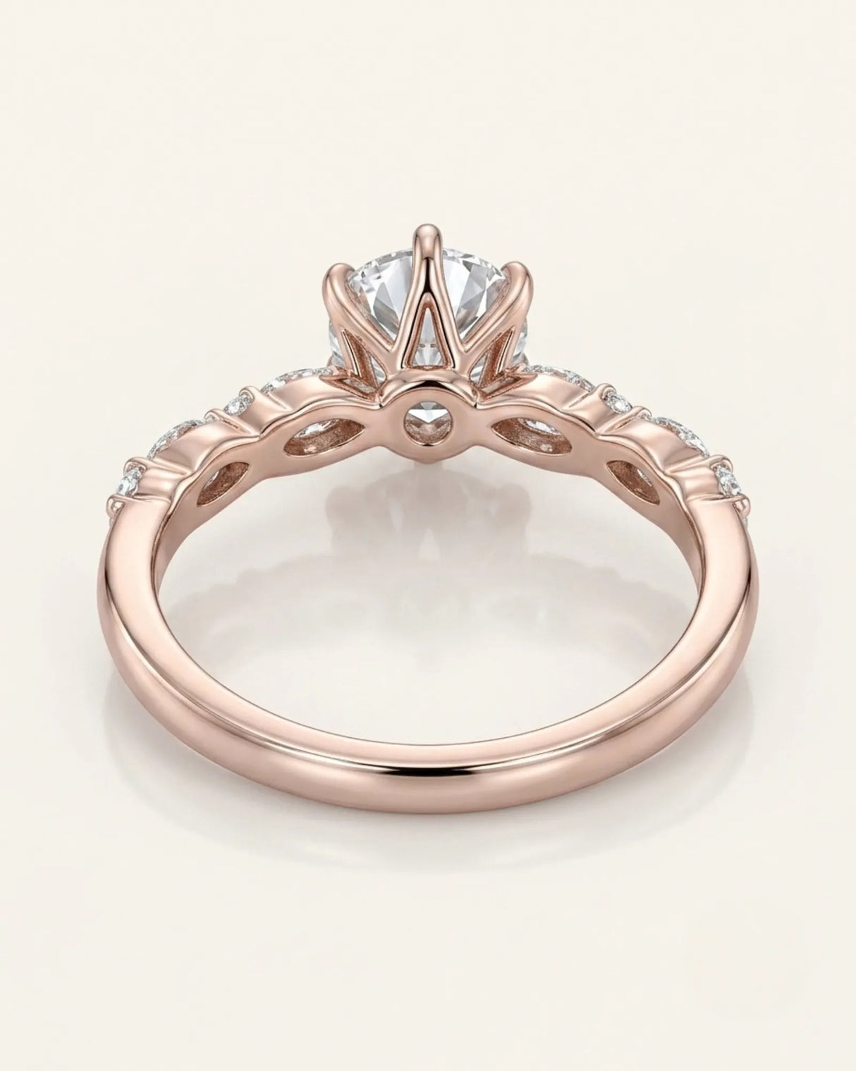 Faye – Natural Round Diamond Six-Prong Engagement Ring