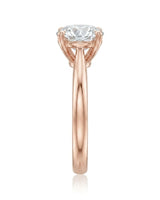 Fiore – Sparkly Bloom Natural Round Diamond Tulip Solitaire Ring