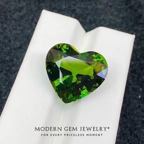 Green Heart Tourmaline Gem | Modern Gem Jewelry | Saratti