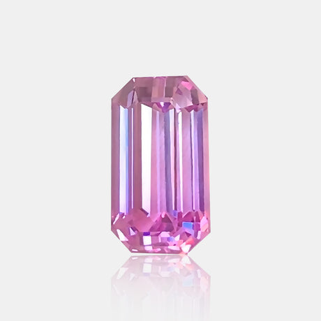16.96 carat Natural pink purple kunzite emerald cut loose gemstone | SARATTI