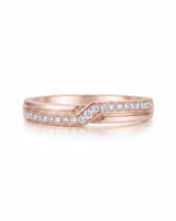 Channel Set Diamond Band Wedding Set