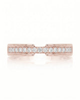 Round Diamond Wedding Band in White Gold