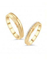 The Sweet Embrace Duo Wedding Ring Set