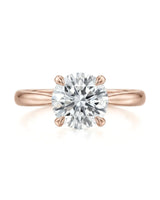 Fiore – Sparkly Bloom Natural Round Diamond Tulip Solitaire Ring
