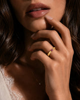 Tension Set Cushion Cut Ruby Ring