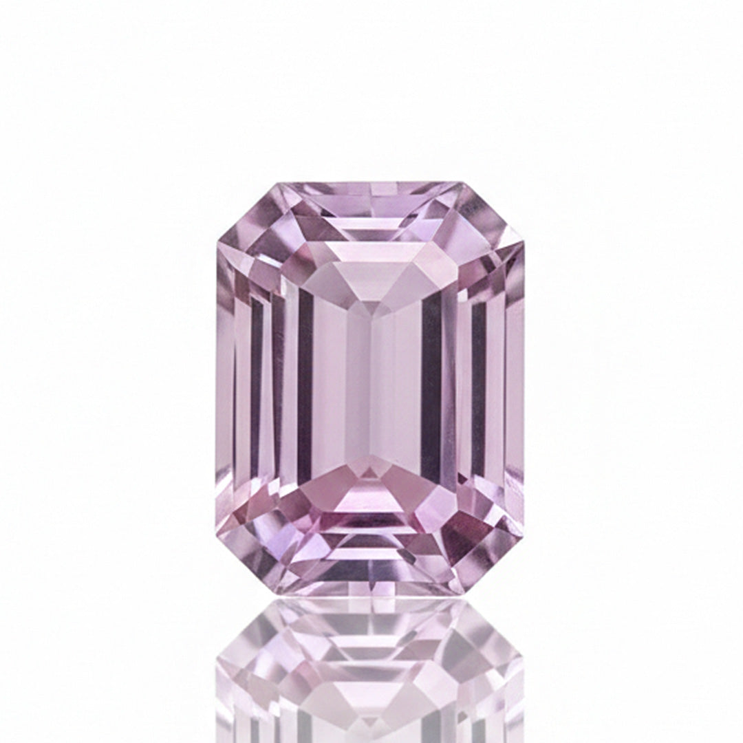 17.56 carats Natural Kunzite Gemstone – Emerald Cut | 13 × 8 mm