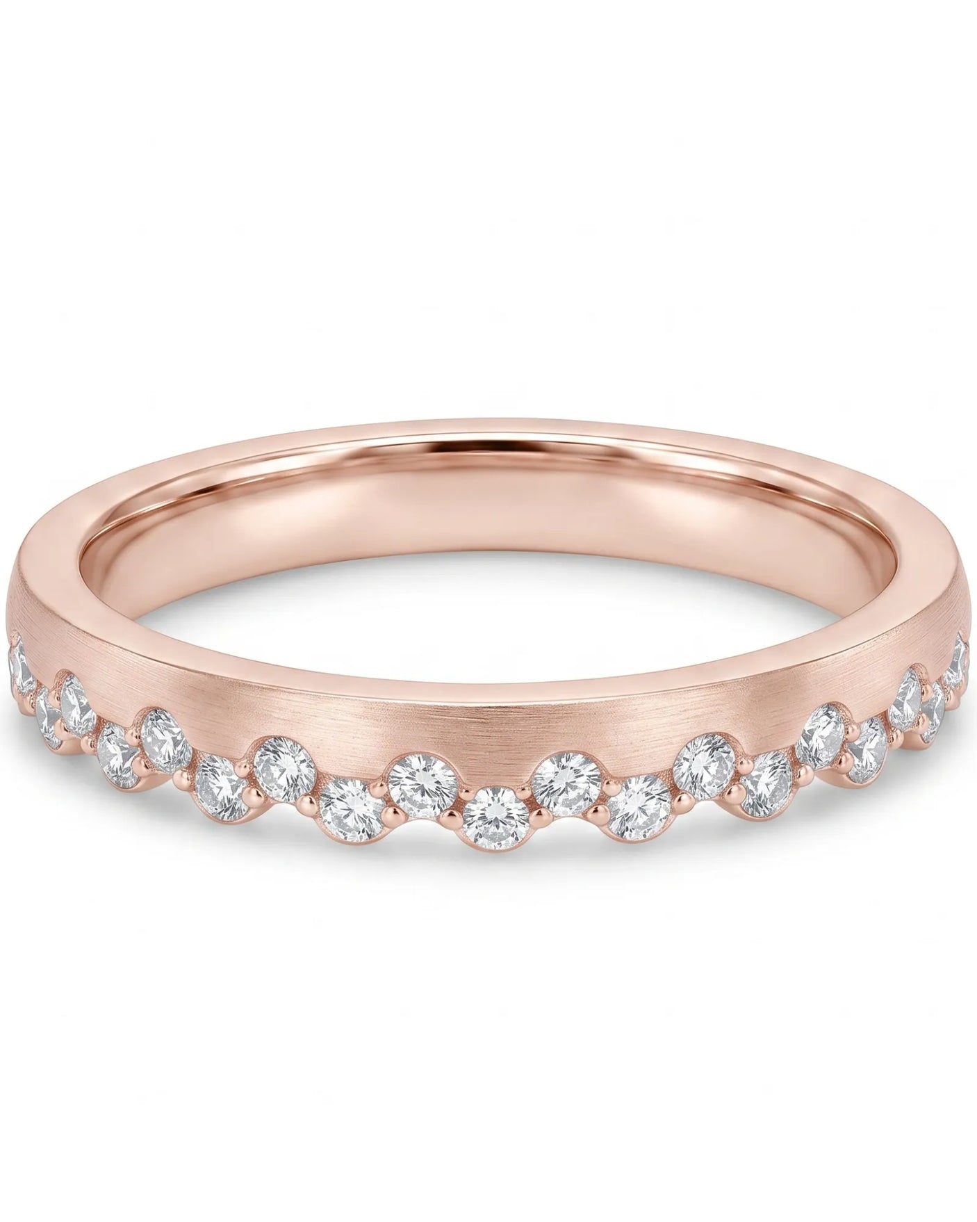 Princess Tiara Diamond Eternity Wedding Band