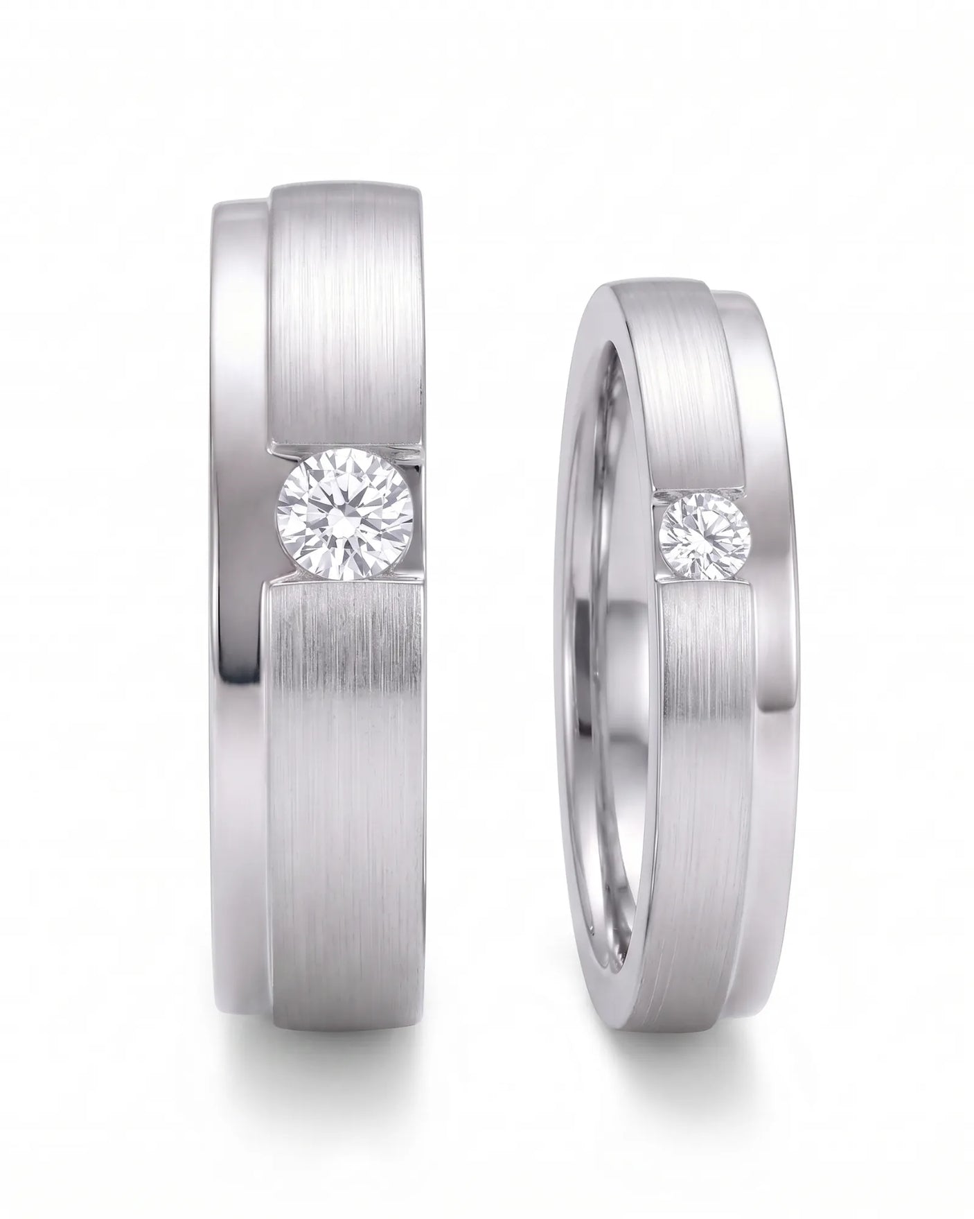 Destiny Match Wedding Band in Two Tone | His & Hers