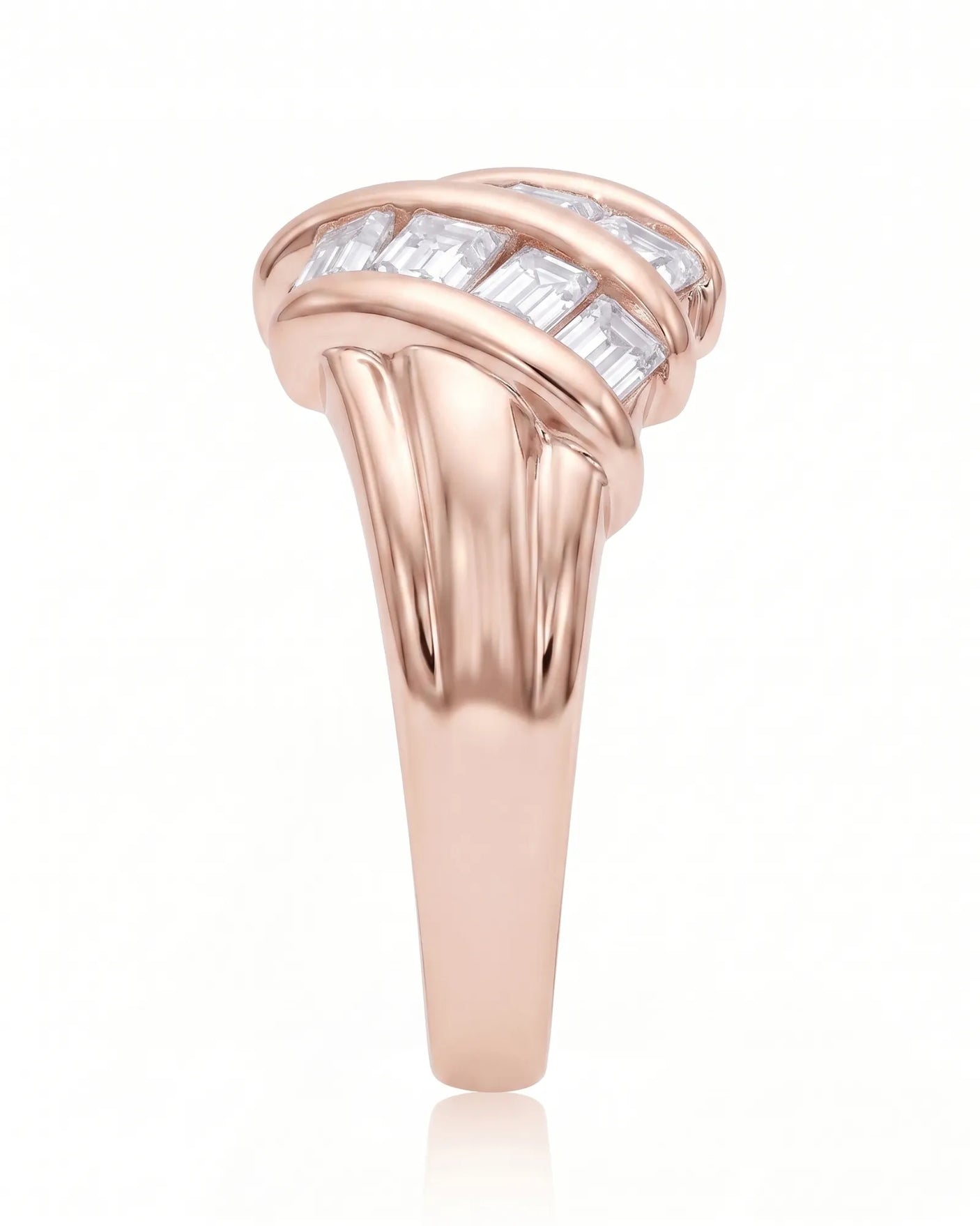 Baguette Eternity Band in Yellow Gold