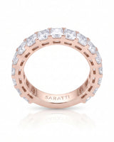 Radiant Cut Diamond Eternity Platinum Band