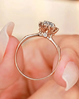 Alaya – Heavenly Harmony Natural Round Diamond Halo Engagement Ring