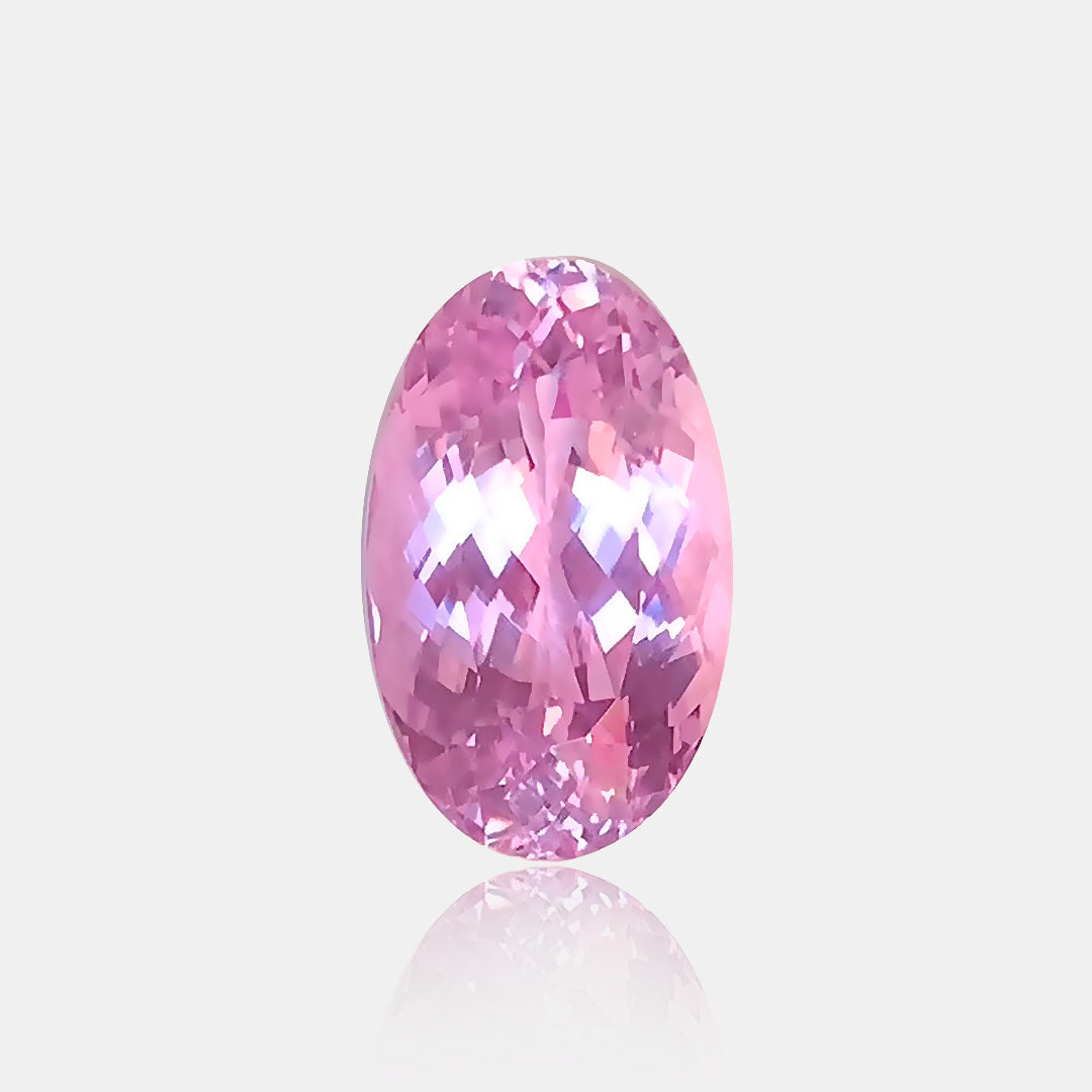 26.13 carats Natural Pink Morganite Gemstone | Radiant Cut | Square Shape