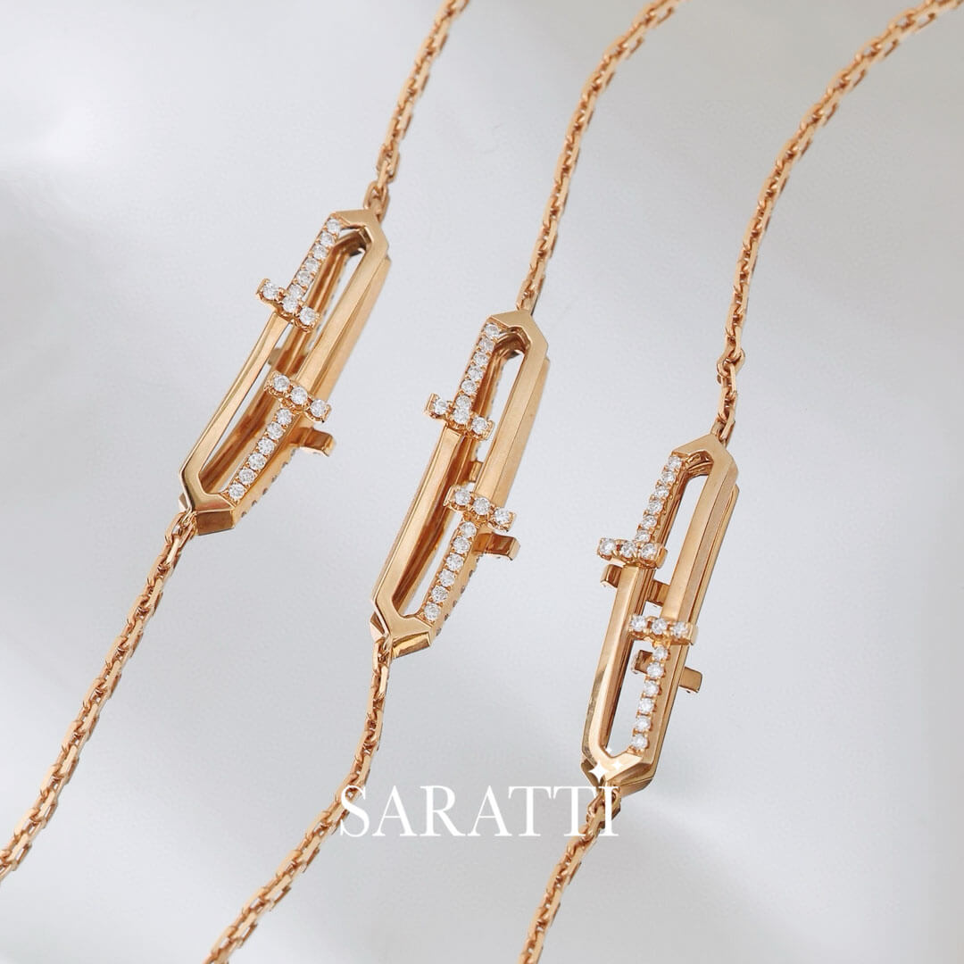 Three Clou Courbé II Diamond Bracelets for Women | Saratti