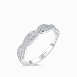 Vintage Diamond Eternity Band in White Gold | Saratti 