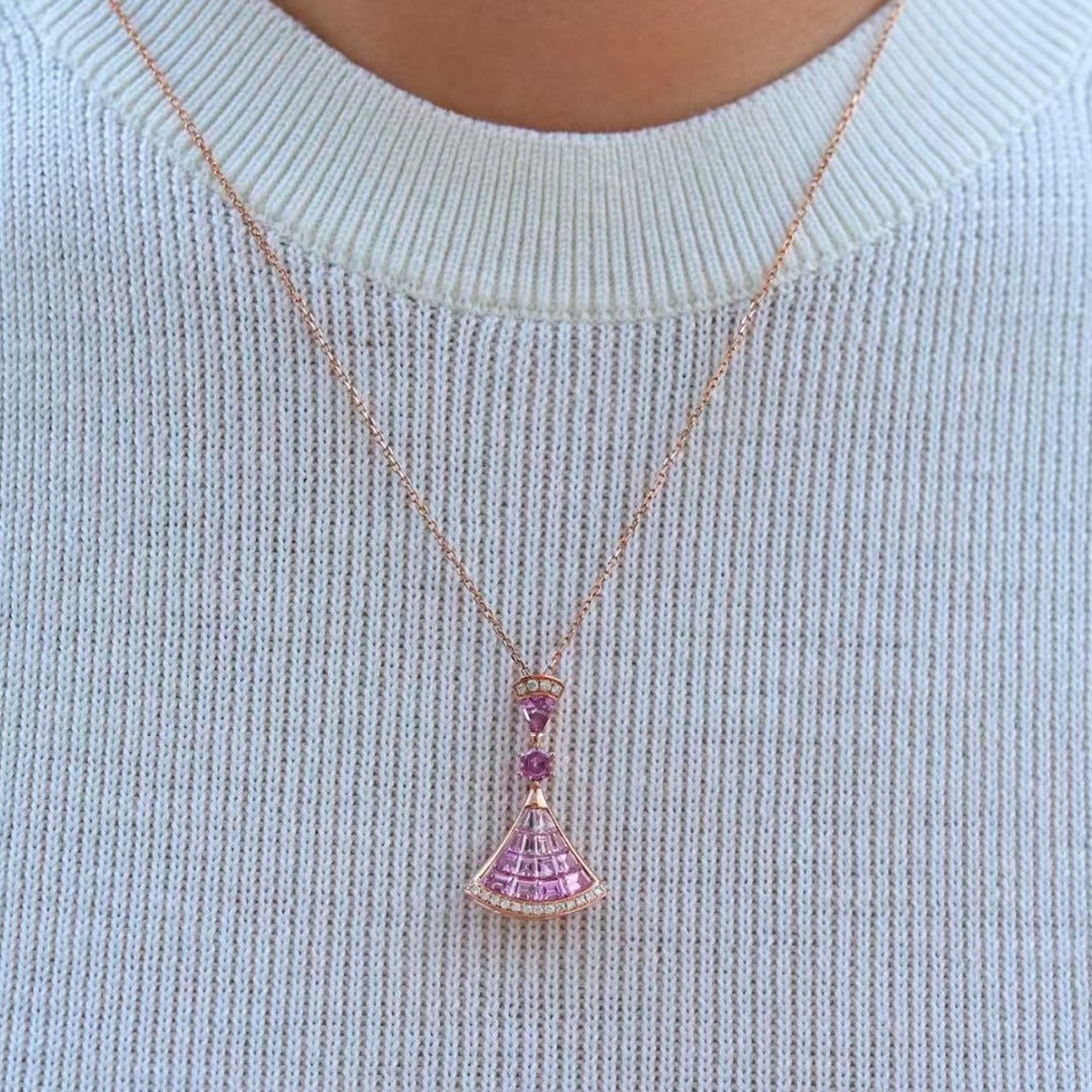Grand Metamorphia Pink Sapphire Necklace