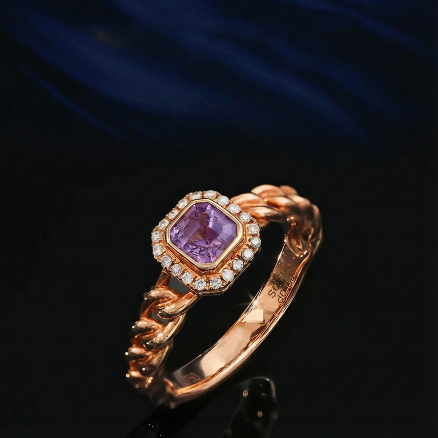 Amara – Purple Sapphire Ring