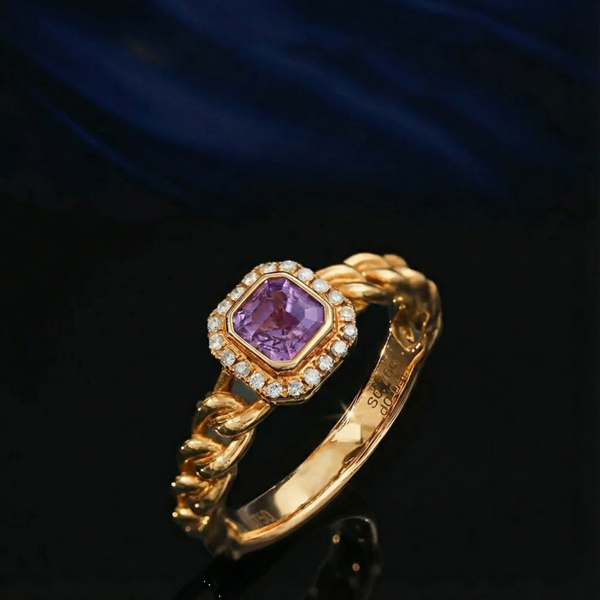 Amara – Purple Sapphire Ring