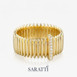 18K Yellow Gold Diamonds Fashion Ring - SARATTI