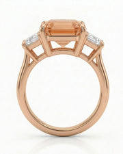 18K rose gold Build My Ring setting with Imperial Topaz and diamonds | SARATTI