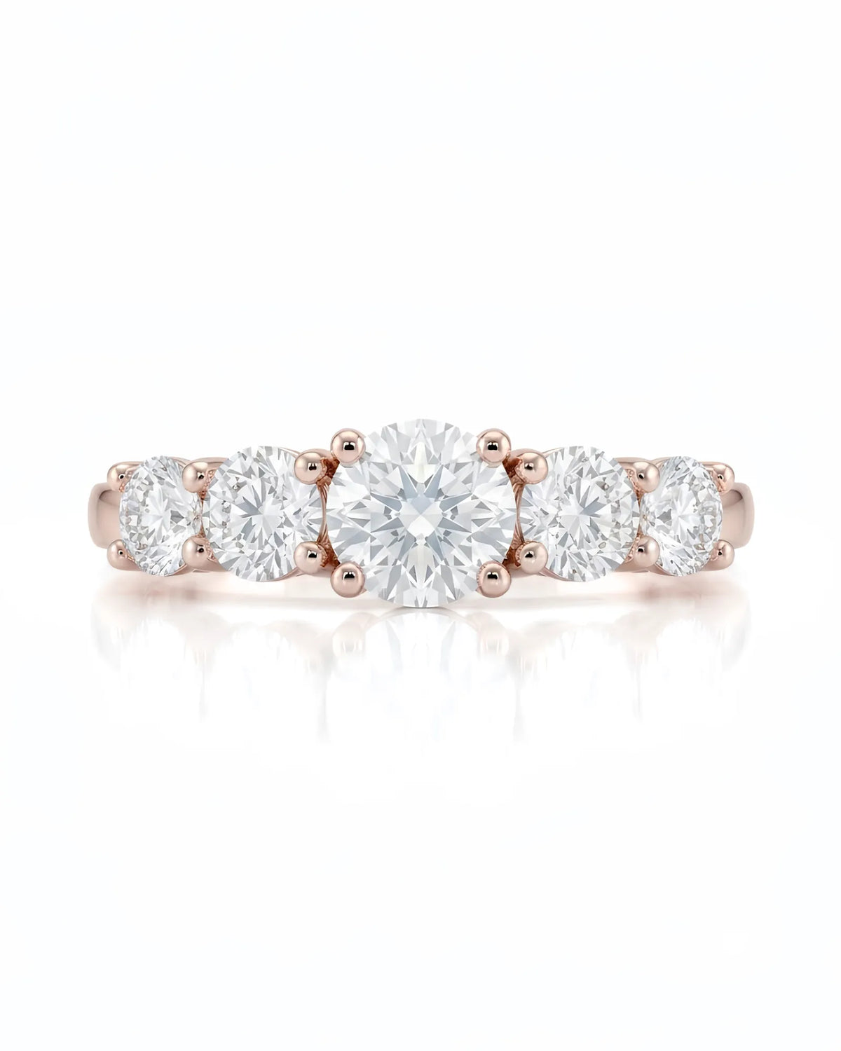 18K rose gold couple wedding rings featuring refined diamond details and timeless craftsmanship | SARATTI