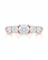 18K rose gold couple wedding rings featuring refined diamond details and timeless craftsmanship | SARATTI