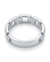 18K white gold diamond wedding band for couples, weddings, anniversaries, and meaningful gifts - SARATTI