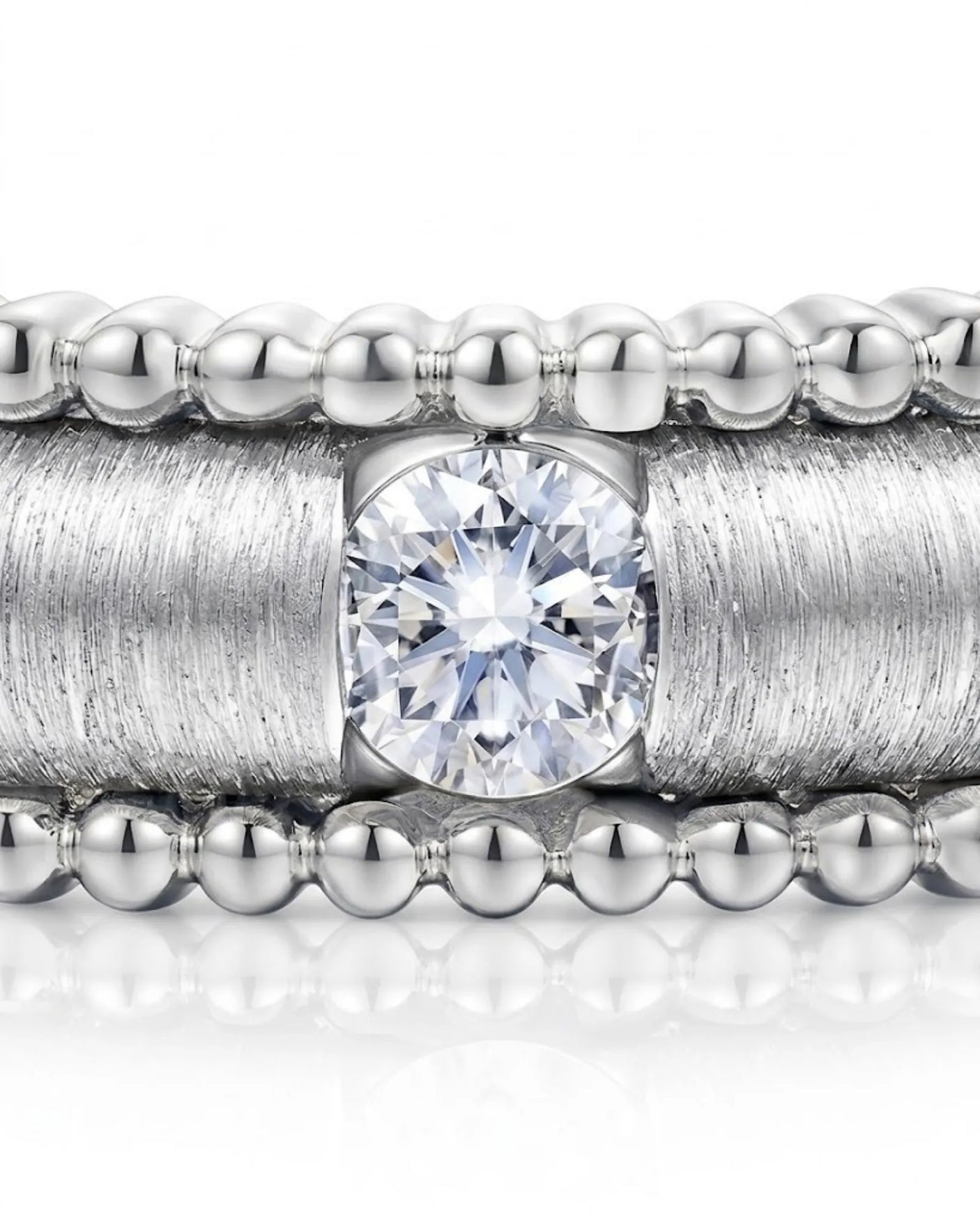18K white gold diamond wedding band for weddings, anniversaries, milestone gifts, and elegant everyday wear | SARATTI
