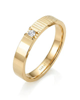 18K yellow gold his and hers diamond rings for weddings, anniversaries, and meaningful couple gifts | SARATTI