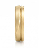 18K yellow gold his and hers wedding rings for weddings, anniversaries, engagements, and lasting memories | SARATTI
