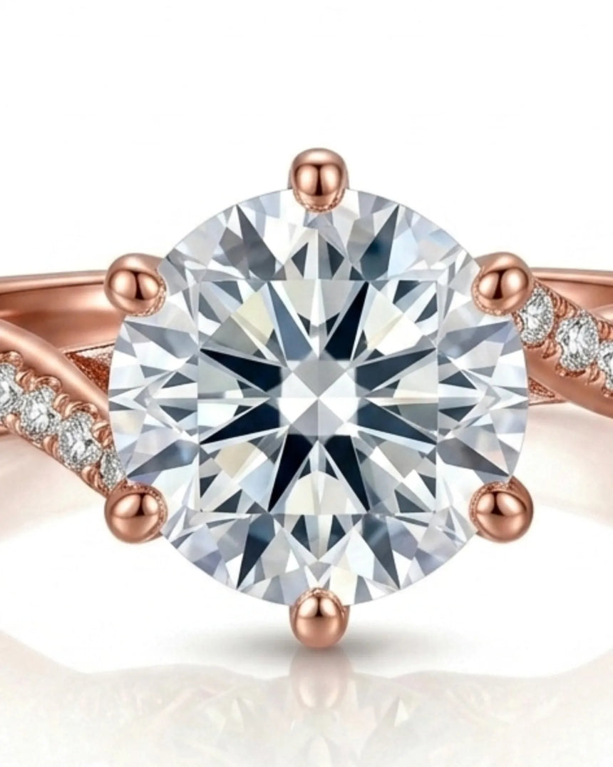 Amira - White Radiance Natural Diamond Ring