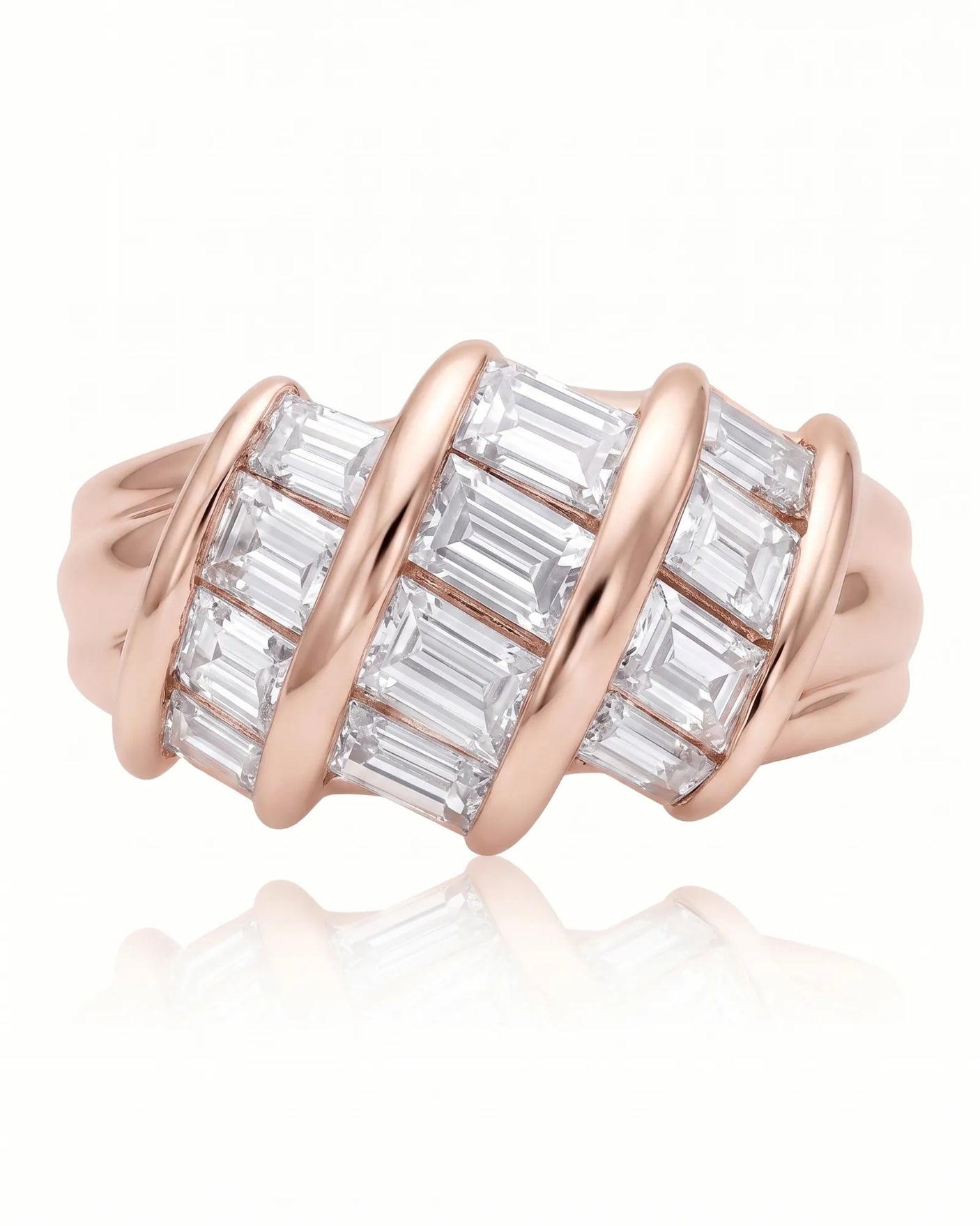 Baguette Eternity Band in Yellow Gold