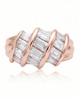 Baguette Eternity Band in Yellow Gold