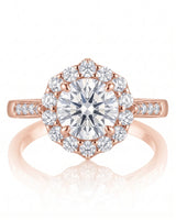 Alaya – Heavenly Harmony Natural Round Diamond Halo Engagement Ring